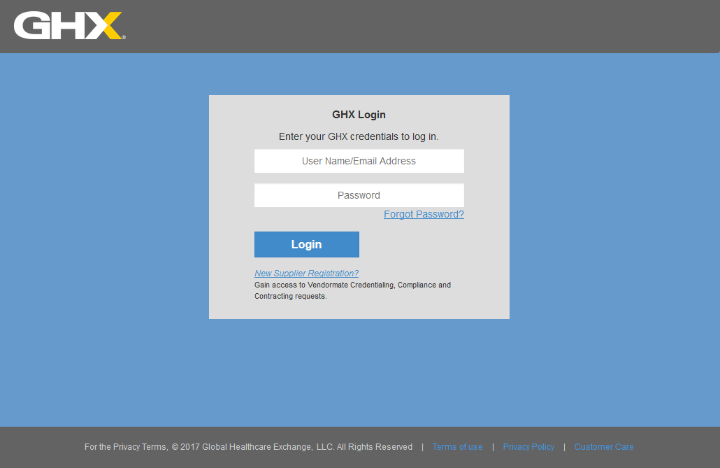 Access GHX Procure Inventory Manager